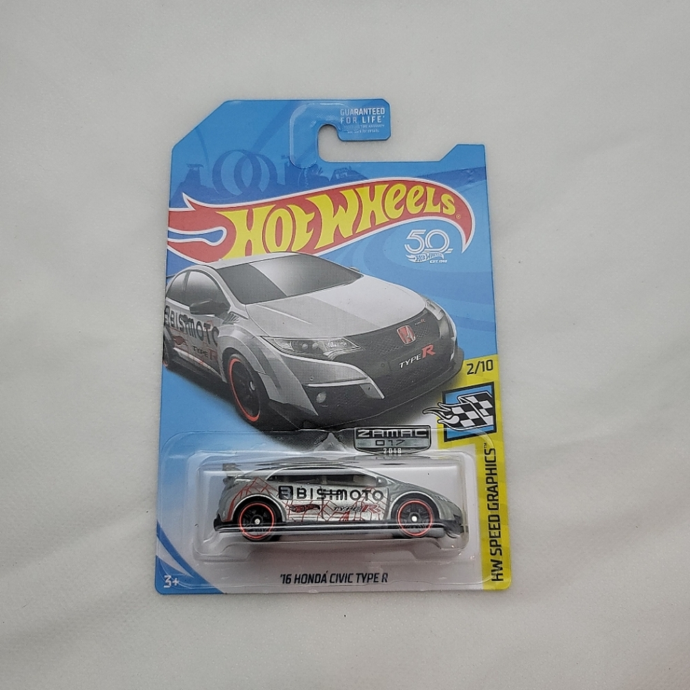 Hot Wheels 50th Anniversary '16 Honda Civic Type R ZAMAC